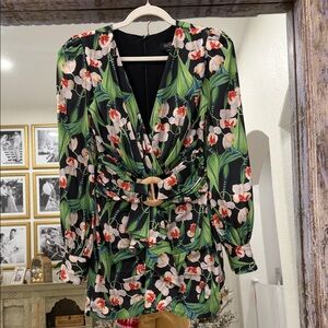 PatBO Tropical Print Dress